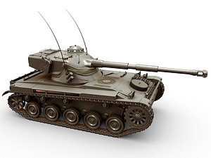 3D model amx-13 tank french