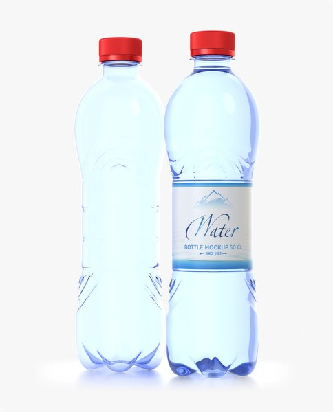 3D water bottle 50 cl model