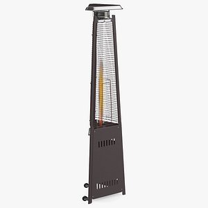 3D pyramid carillon patio heater