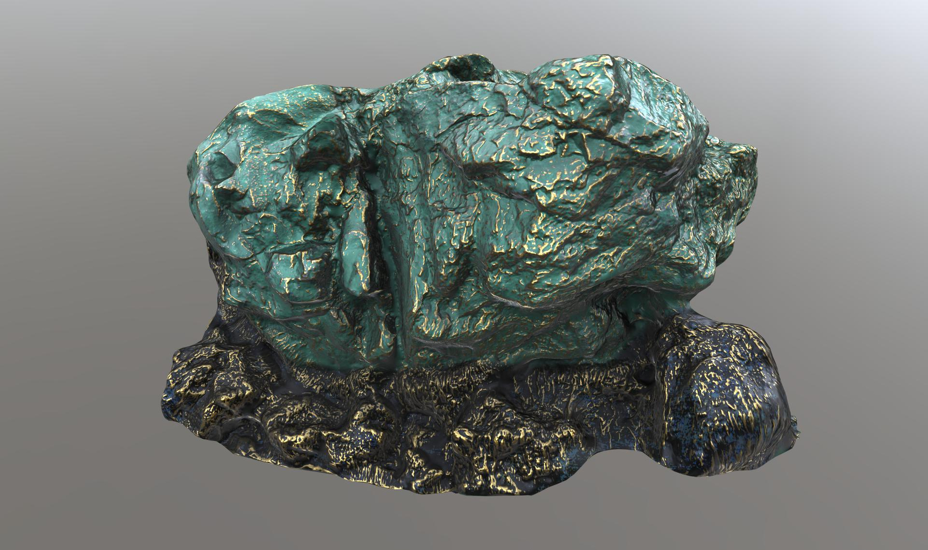 3d model alien rock 4k ready