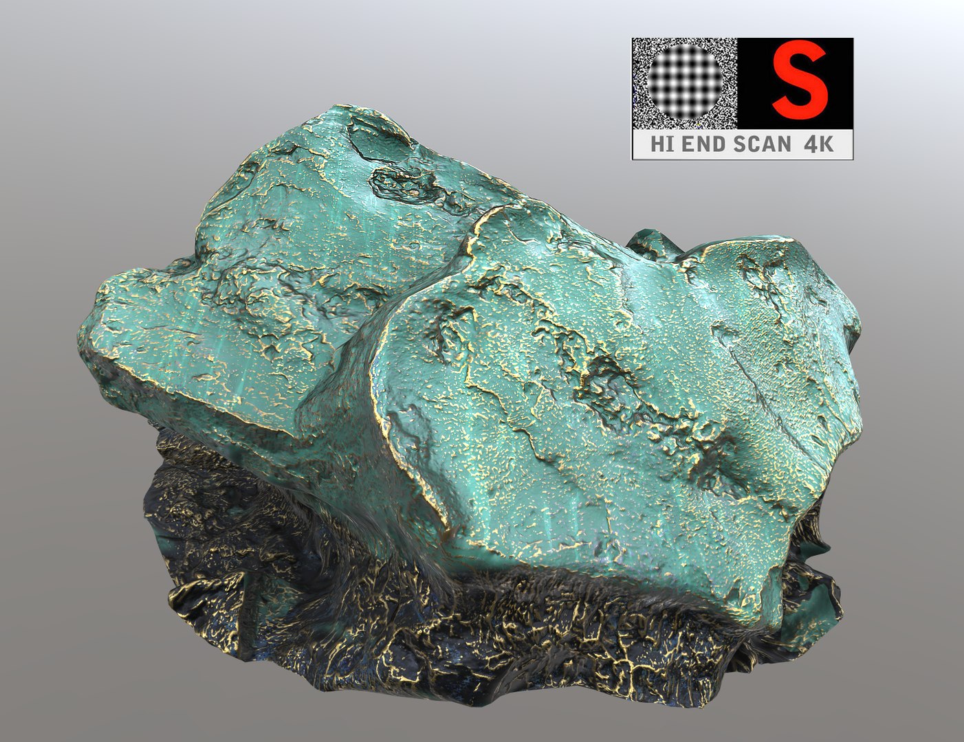 3d model alien rock 4k ready