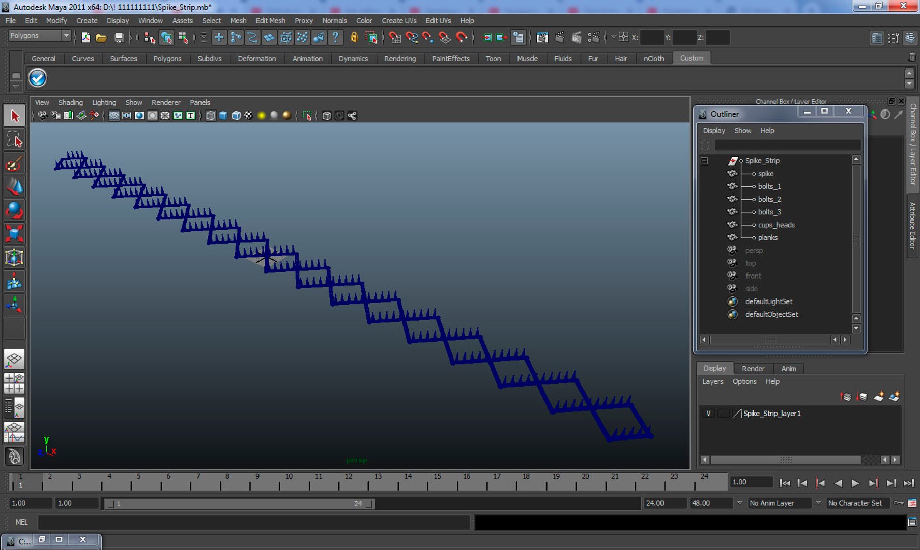 spike strip 3D model https://p.turbosquid.com/ts-thumb/OC/W3i8sX/Pgfu05Ar/spikestripmb3dmodel015/jpg/1565231231/1920x1080/fit_q87/70ee5dada3a375dfc487b732b3fa443f0171f06d/spikestripmb3dmodel015.jpg