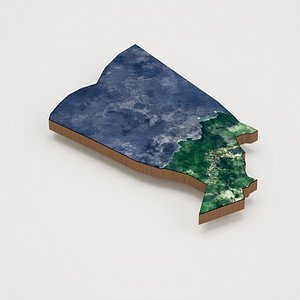 Pago Pago Capital of American Samoa Realistic 3D Terrain Map