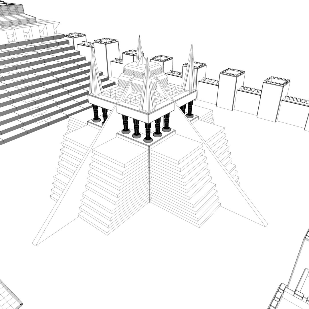 Temple City 3d Model