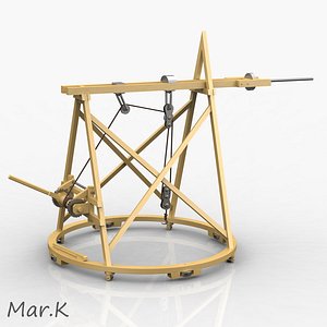 3d model workshop crane