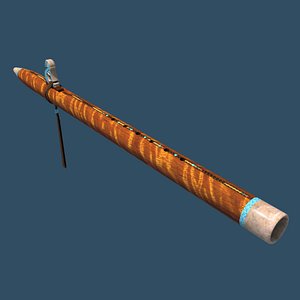 3d native american style flute