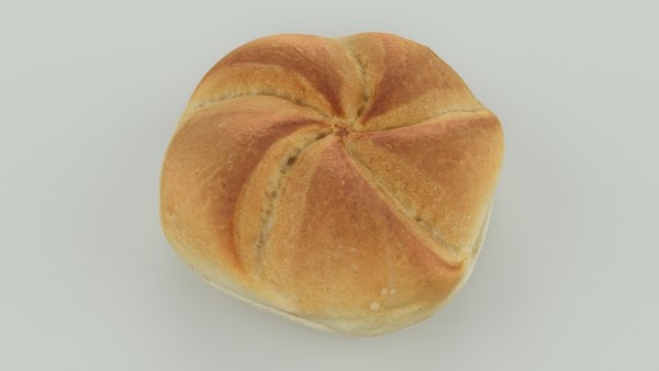 scan bread roll - 3D model