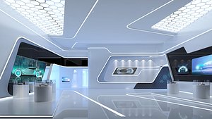 3D model Exhibition Hall 06