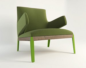 3d model hug armchair chair