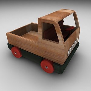 3d wood truck