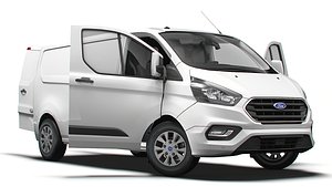 Ford Transit Custom L2H1 HQInterior UKspec 2022 3D model