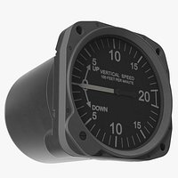 Mikrotechna Climb Rate Aircraft Gauge Rigged