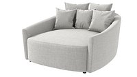 Claudia 62 inch Curved Slopped Arm Loveseat