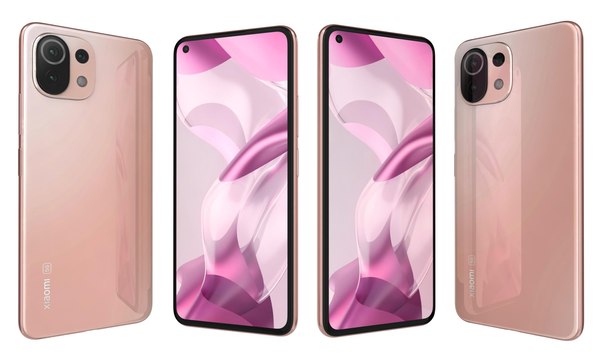 3D Xiaomi 11 Lite 5G NE Peach Pink model