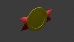 medal icon 8 3D model