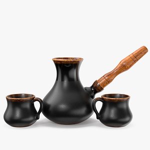 turkish coffee pot 3D