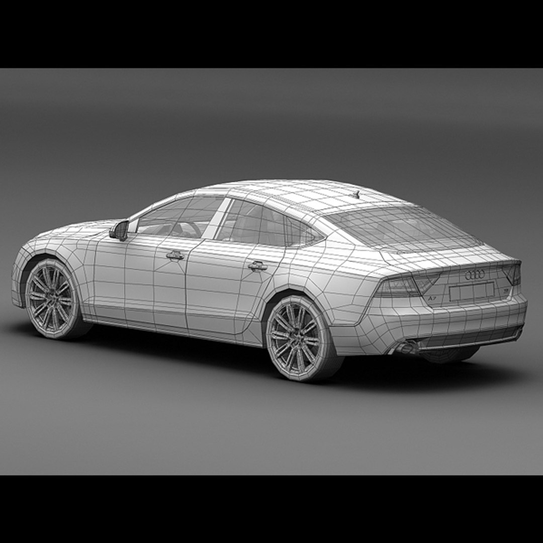 audi a7 sportback 3d model