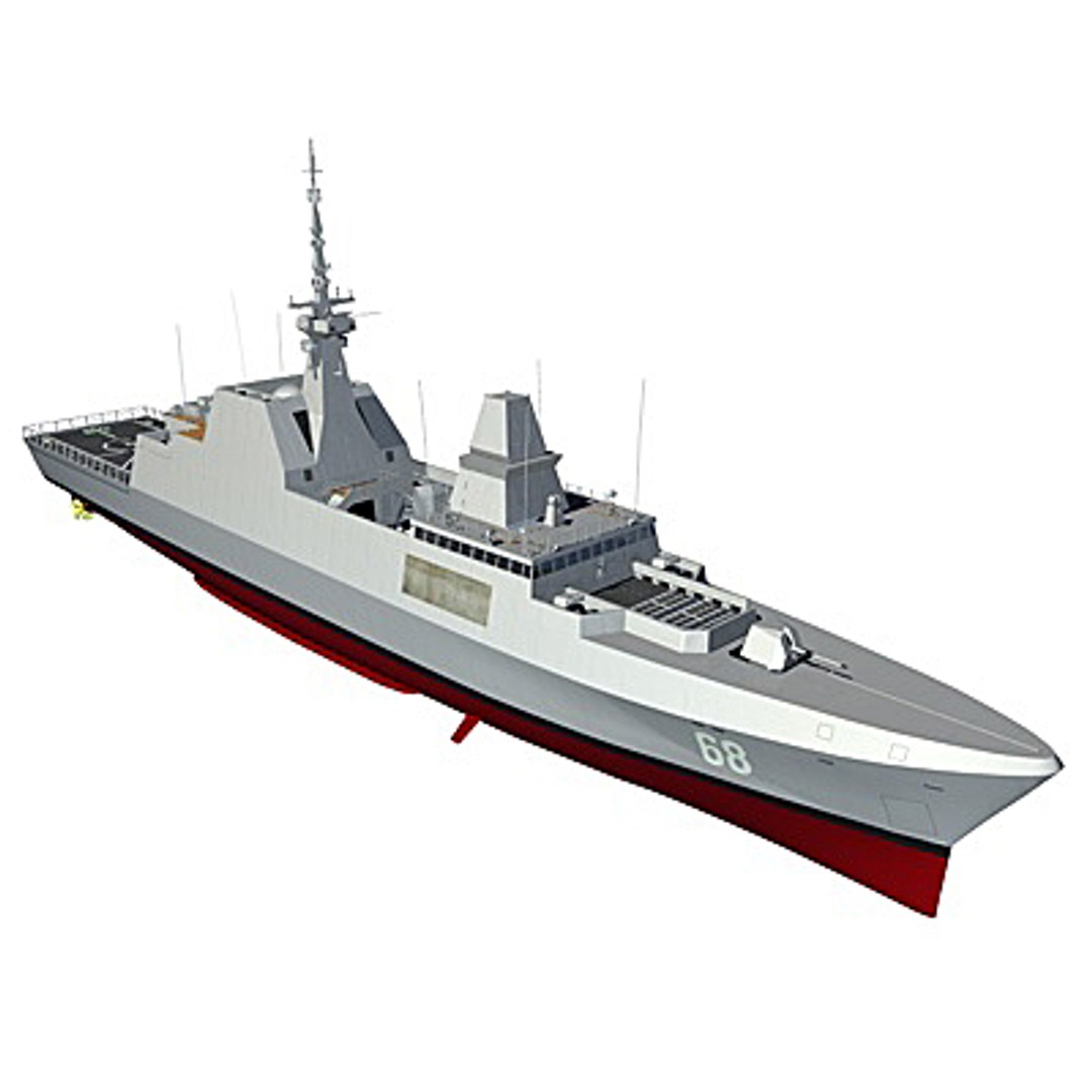 Formidable Class Frigates Singapore 3d Model