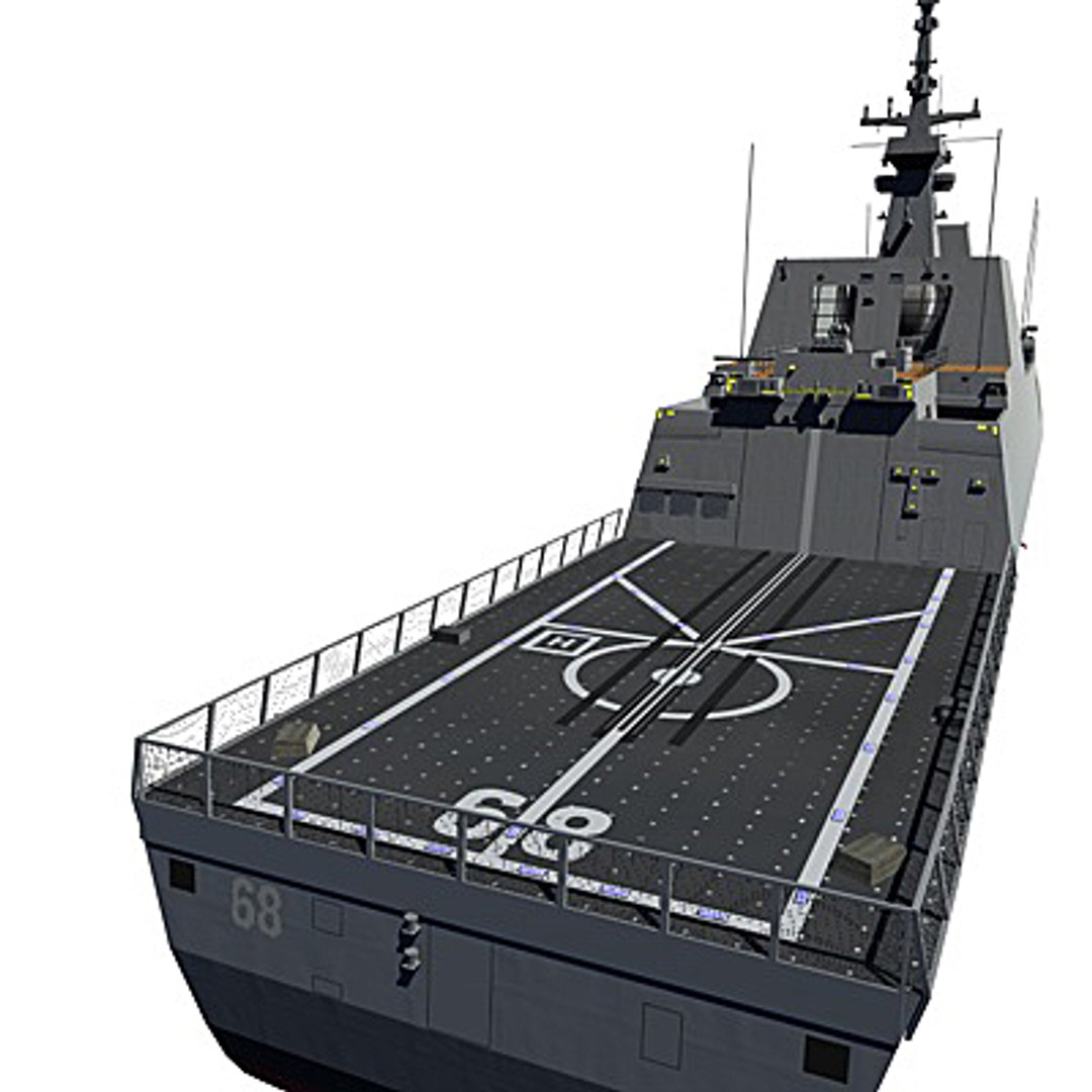 Formidable Class Frigates Singapore 3d Model