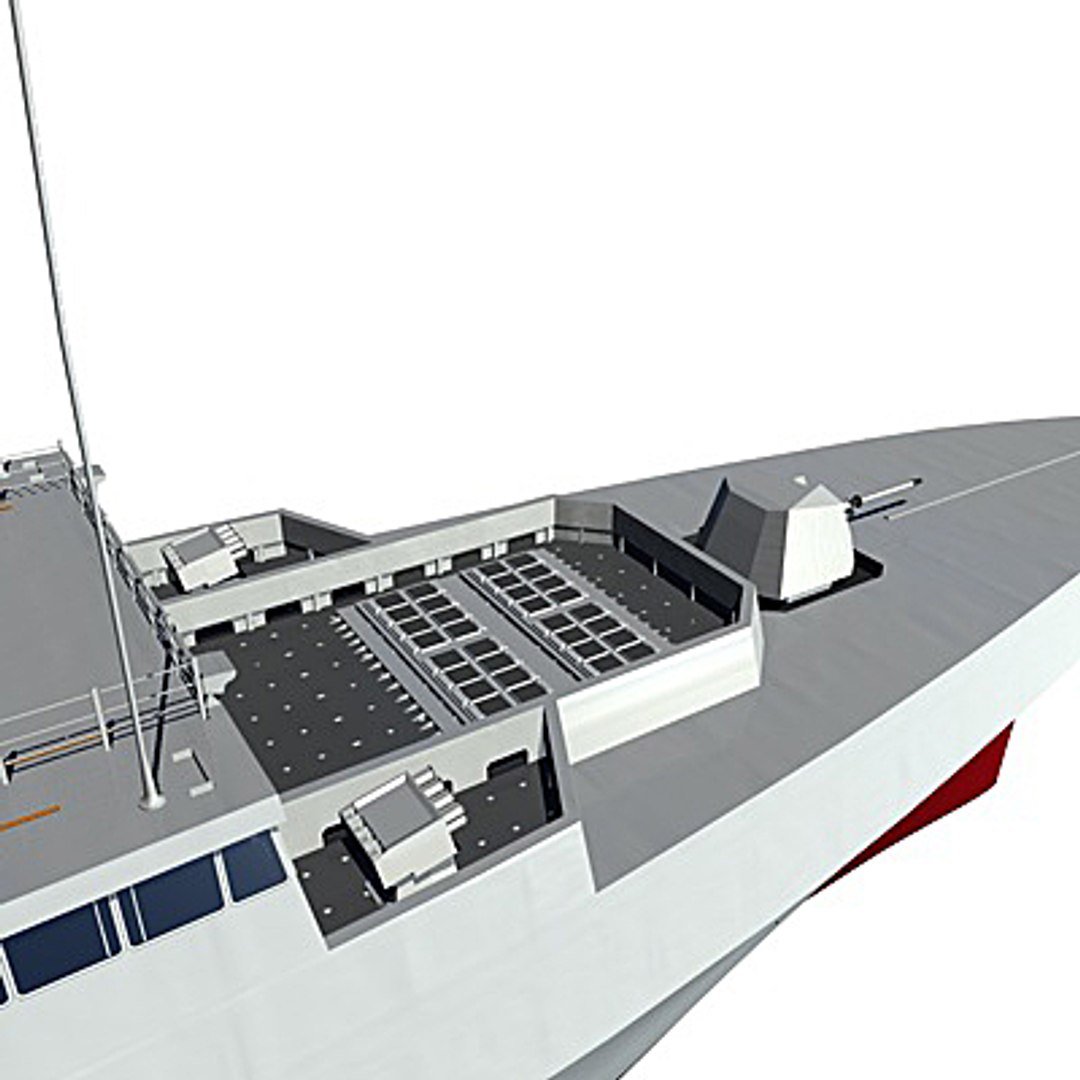 Formidable Class Frigates Singapore 3d Model