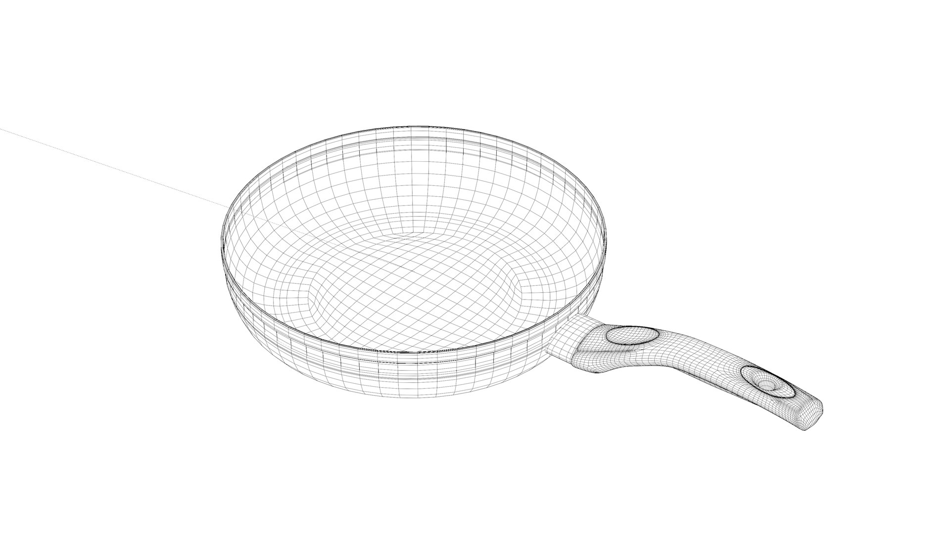 3D Black Frying Pan Model - TurboSquid 2289810