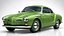 Volks Wagen Karmann Ghia Low Poly 3D Model
