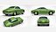 Volks Wagen Karmann Ghia Low Poly 3D Model