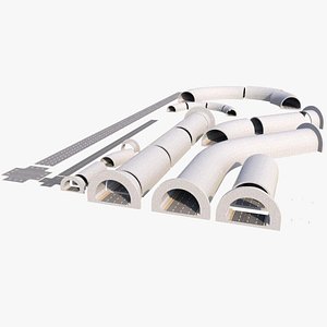 Modular Tunnel 3D model