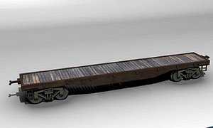 3d model flatcar virgina truckee