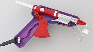 3D model glue gun 1