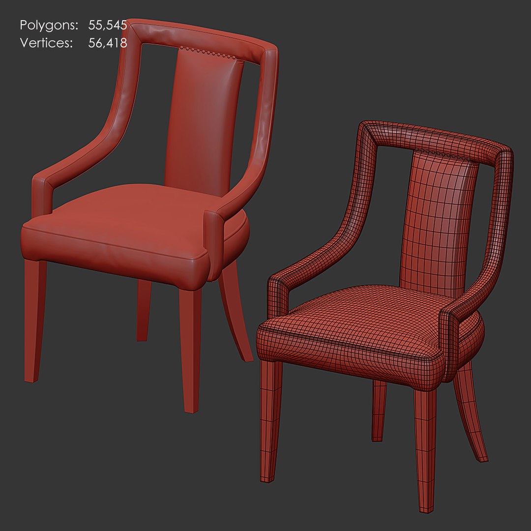 Raymundo Upholstered Side Chair Model - TurboSquid 2113405