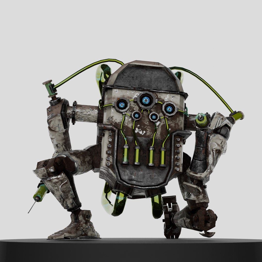 Old Robot 3D Model - TurboSquid 2188359