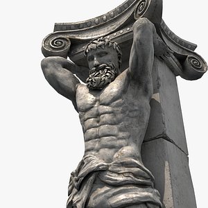 3D model column statue
