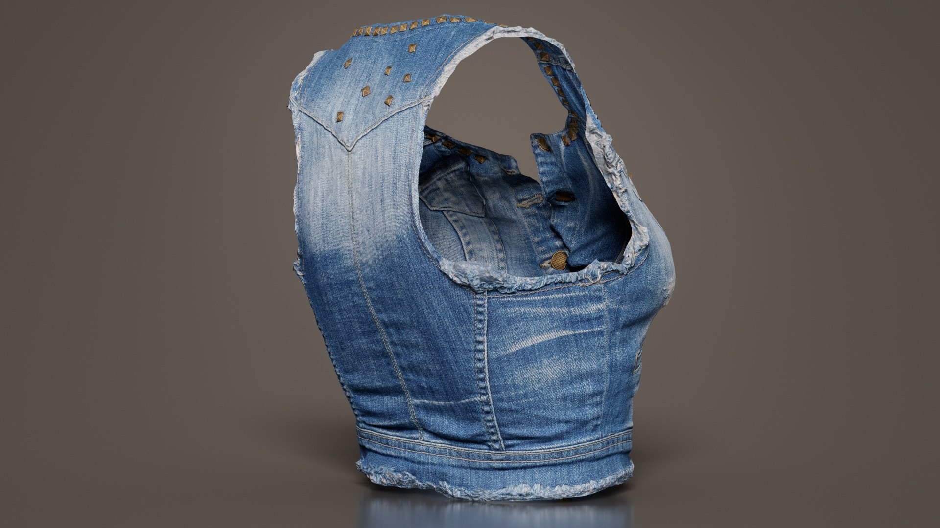 Mini Jeans Top Remastered Model - TurboSquid 2361759