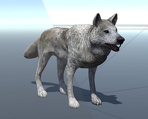 Lowpoly Wolf Rigged and Animated for VR AR Games1