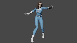 Susan Storm Low-poly 3D model