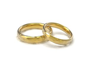 Beautiful nature wedding comfort rings