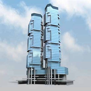 3d lippo centre building model