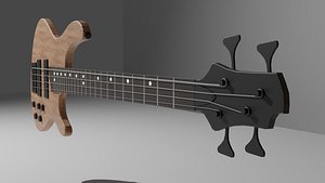 bass guitar 3D model