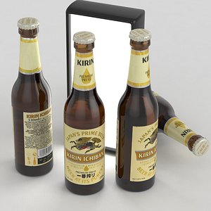 3D beer bottle