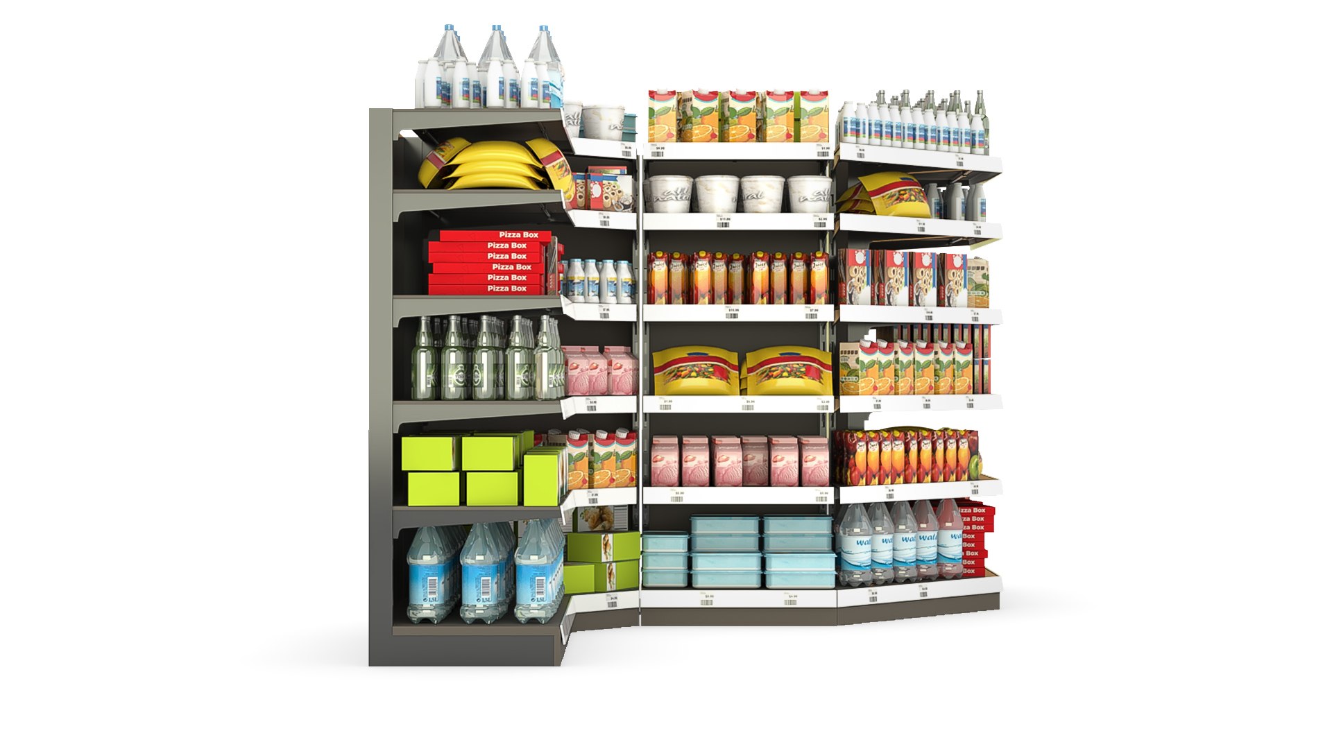 Racks store filling 3D model - TurboSquid 1695154