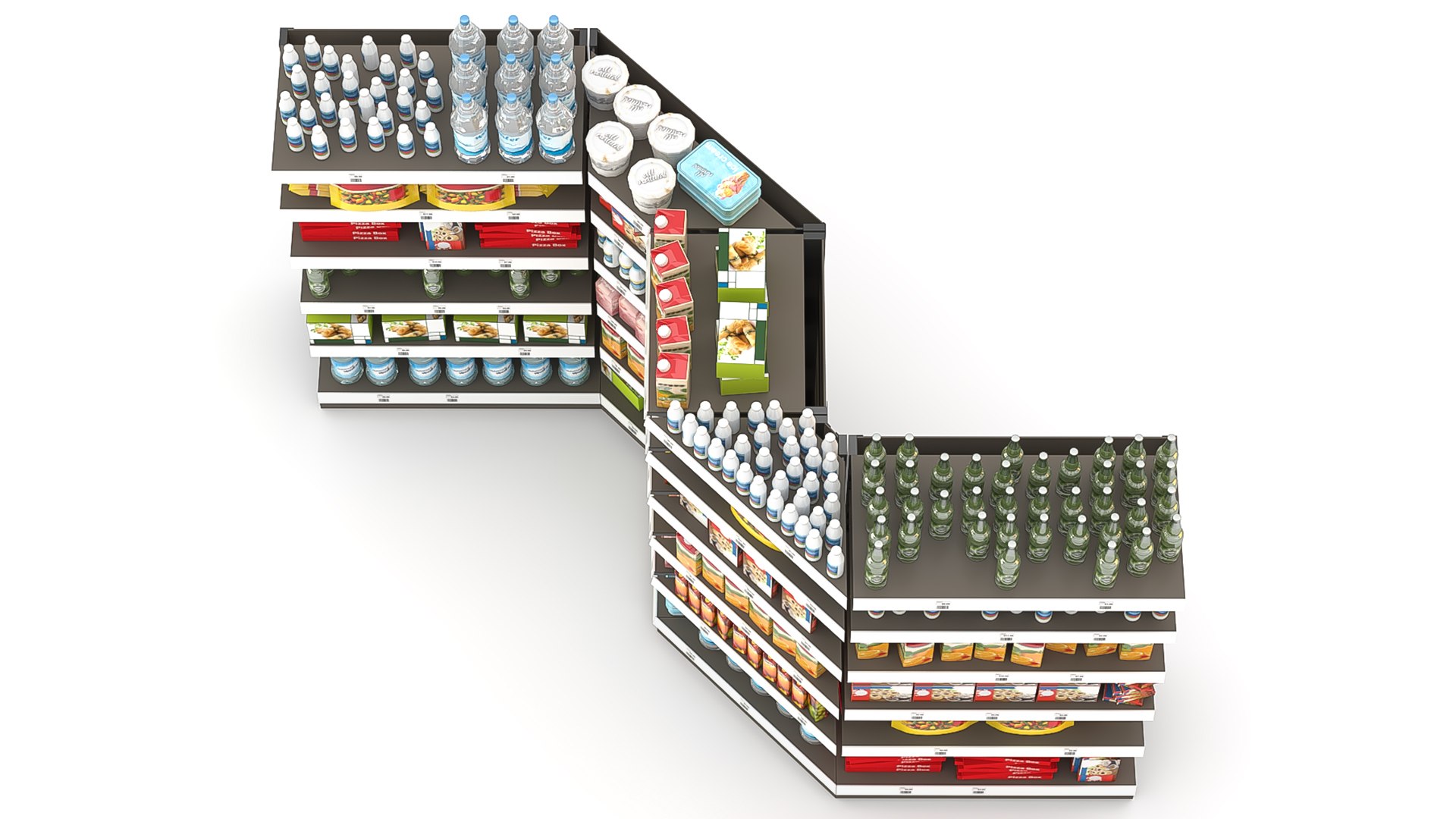 Racks store filling 3D model - TurboSquid 1695154