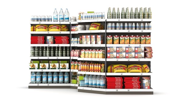 Racks store filling 3D model - TurboSquid 1695154