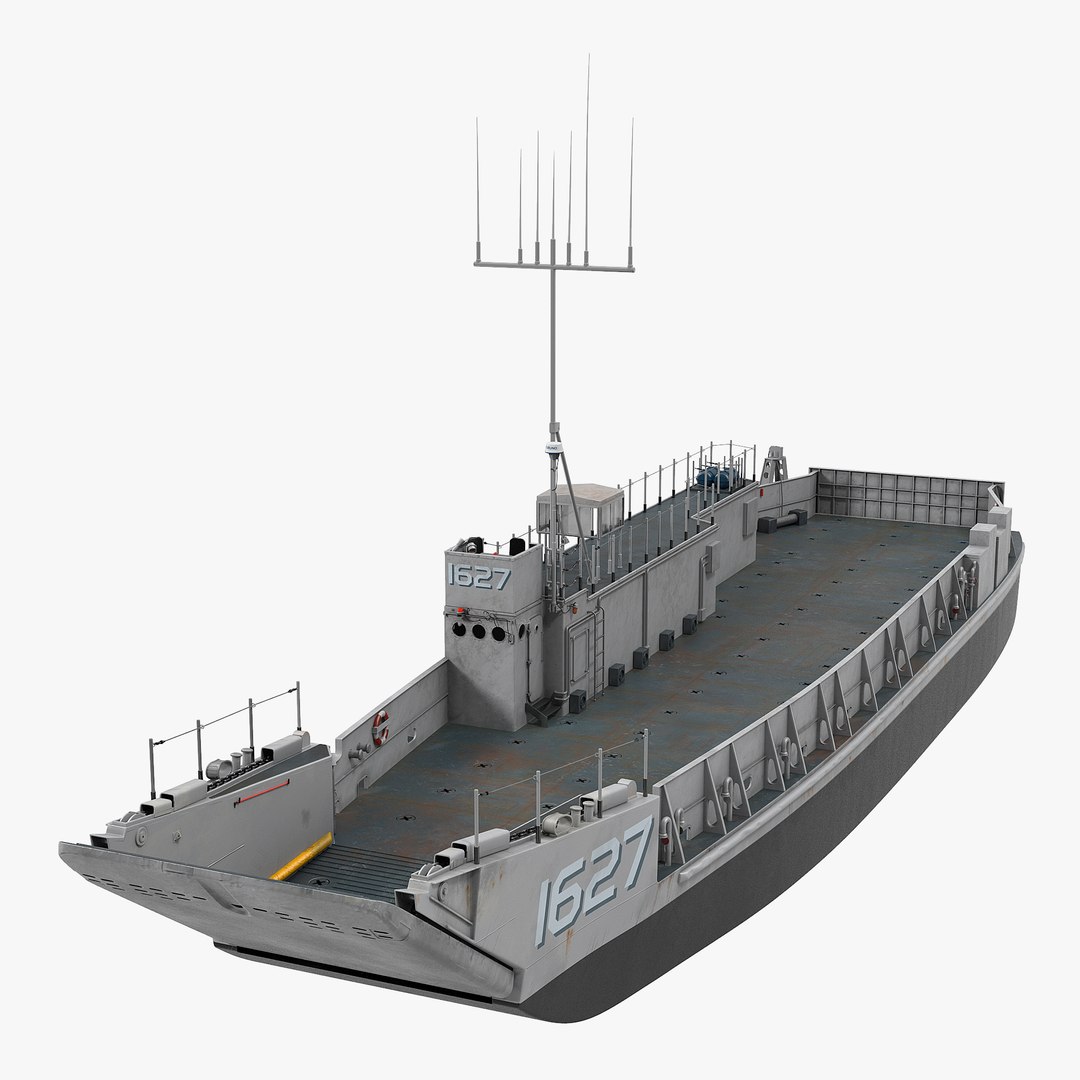 Landing Craft Utility class 1627 2 3D model preview