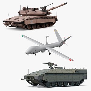 Israeli Fighting Vehicle Rigged for Maya Collection