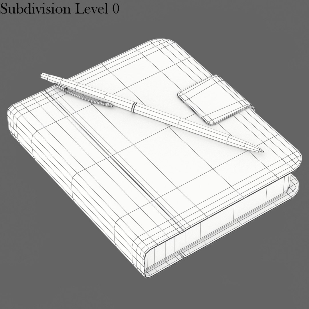 Free 3D Model Pen Notepad TurboSquid 1480422