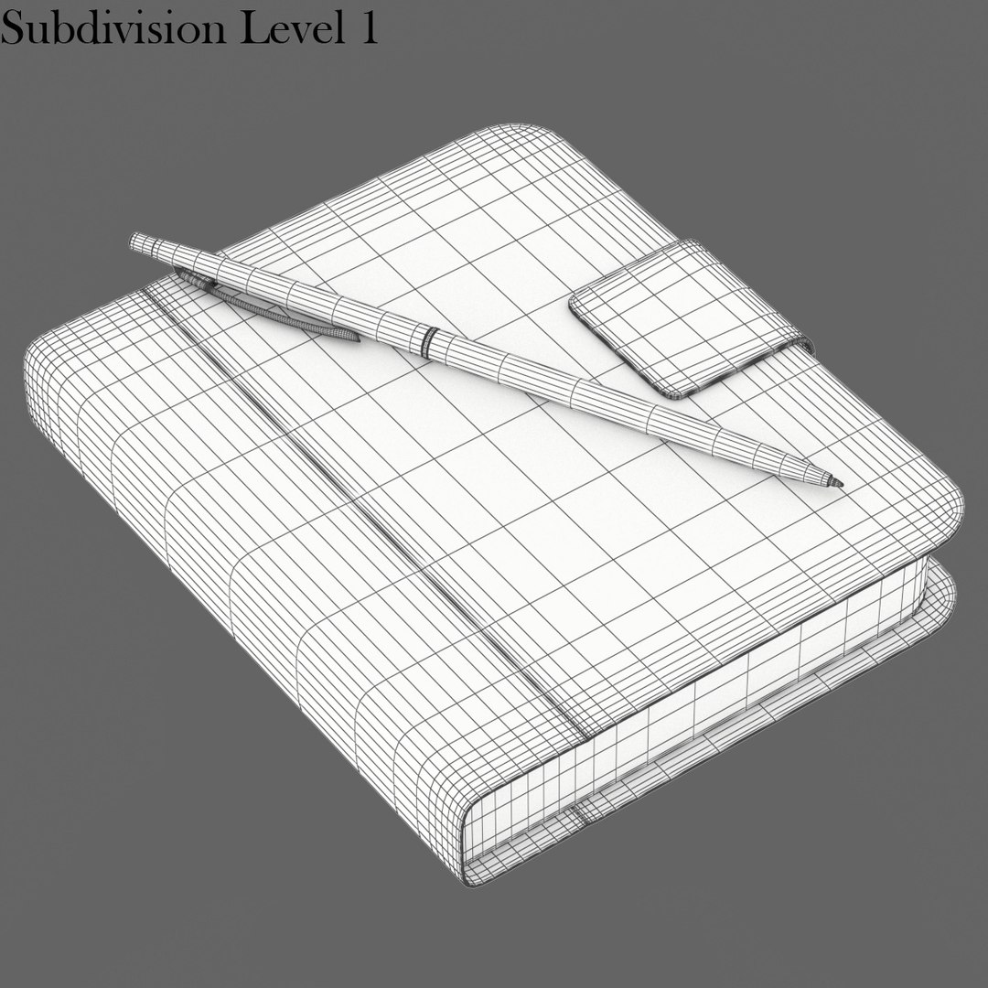 Free 3D Model Pen Notepad TurboSquid 1480422