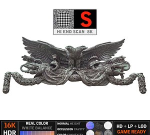 eagle sculpture building 3d max