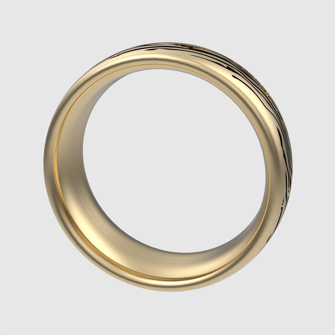 Textured Wave Band Ring JDBCo 3D Model - TurboSquid 2345202