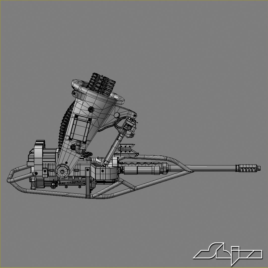 Apache Helicopter M230 Chain 3ds